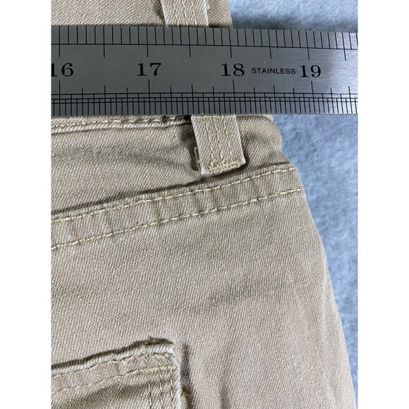 Lee Riders Bootcut Jeans‎ Women's 18 M Beige Denim Cotton Stretch 5-Pockets Zip - Picture 13 of 15